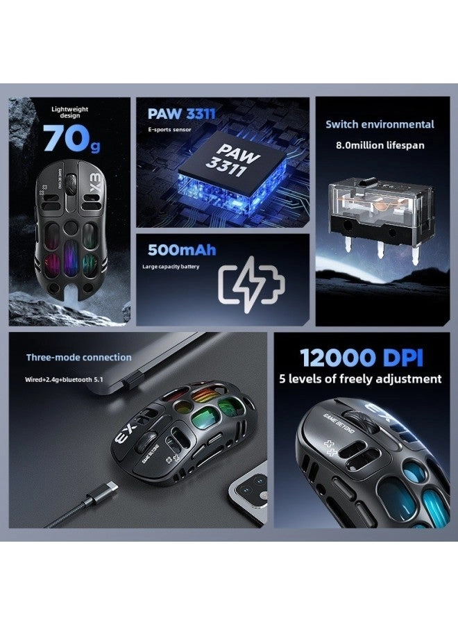 X3 Tri-Mode Gaming Mouse - Wireless