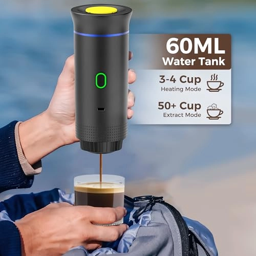 Portable Coffee Machine - 150 Milliliters small capsule large capsule ground coffee