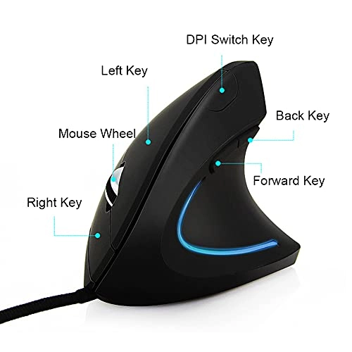 3200 DPI Vertical Mouse - USB