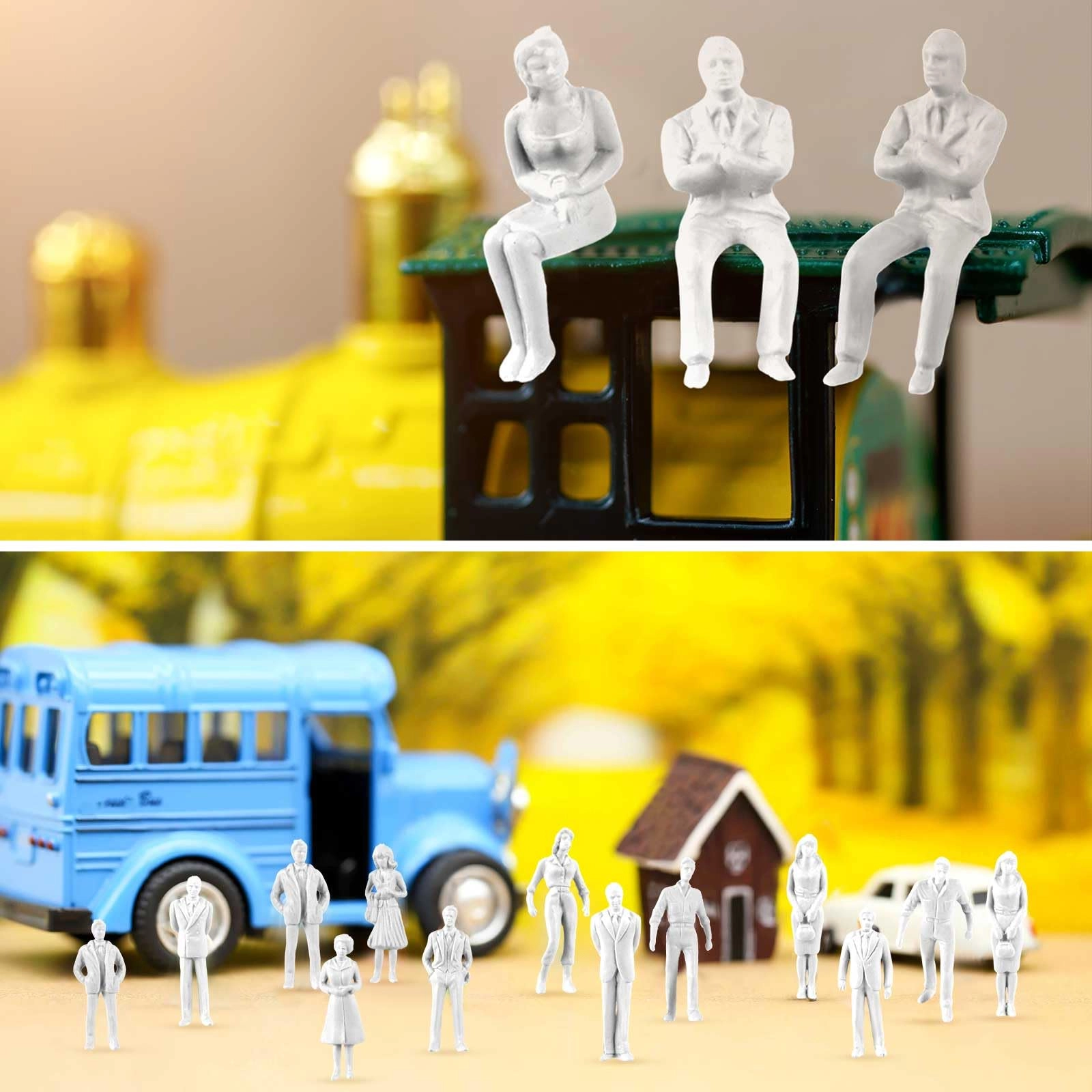 Mini People Figures - 50 Pcs 1: 50 Scale