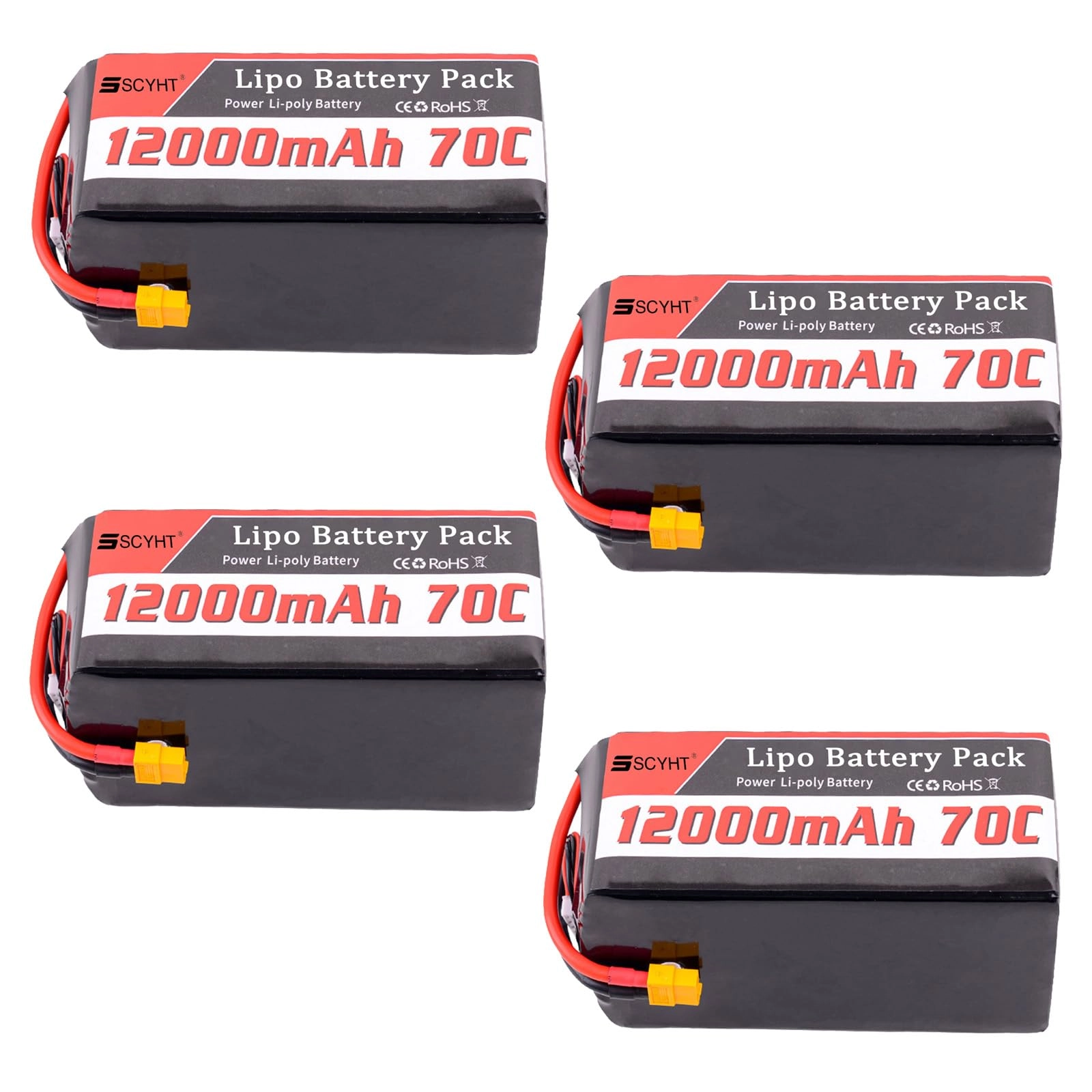 SSCYHT Lipo Battery - 12000mAh 22.2V 70C