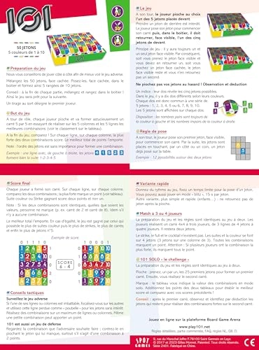 Game 101 - multicoloured (French)