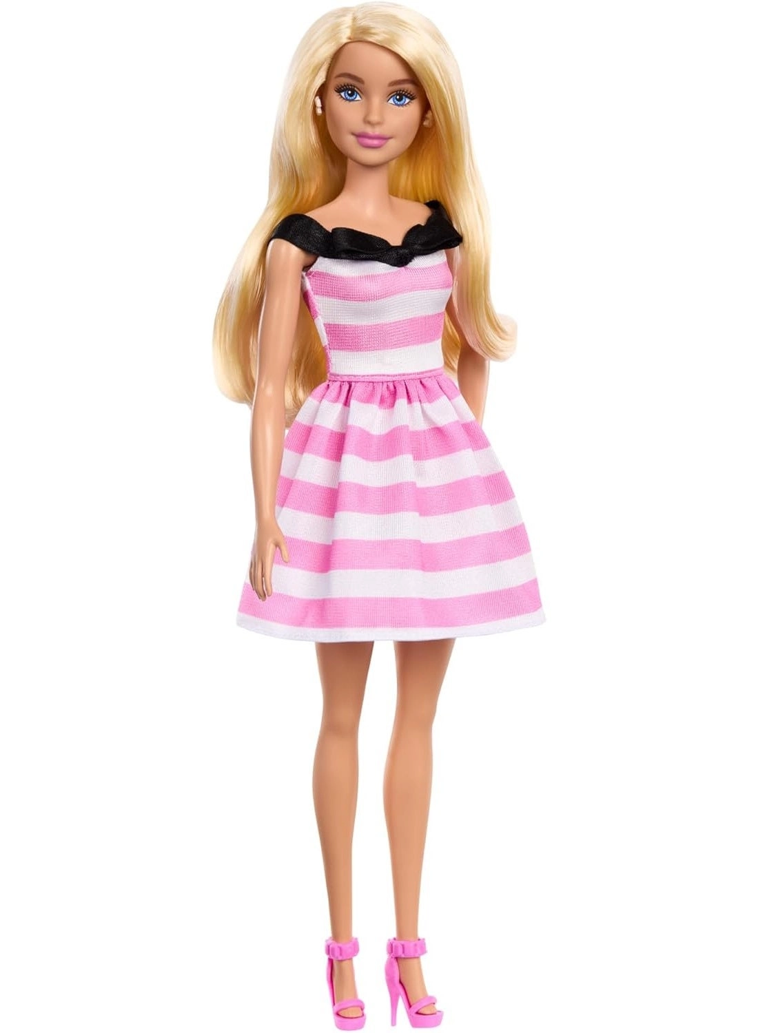 Barbie 65th Anniversary Doll - Pink and White Dress Ages 3+