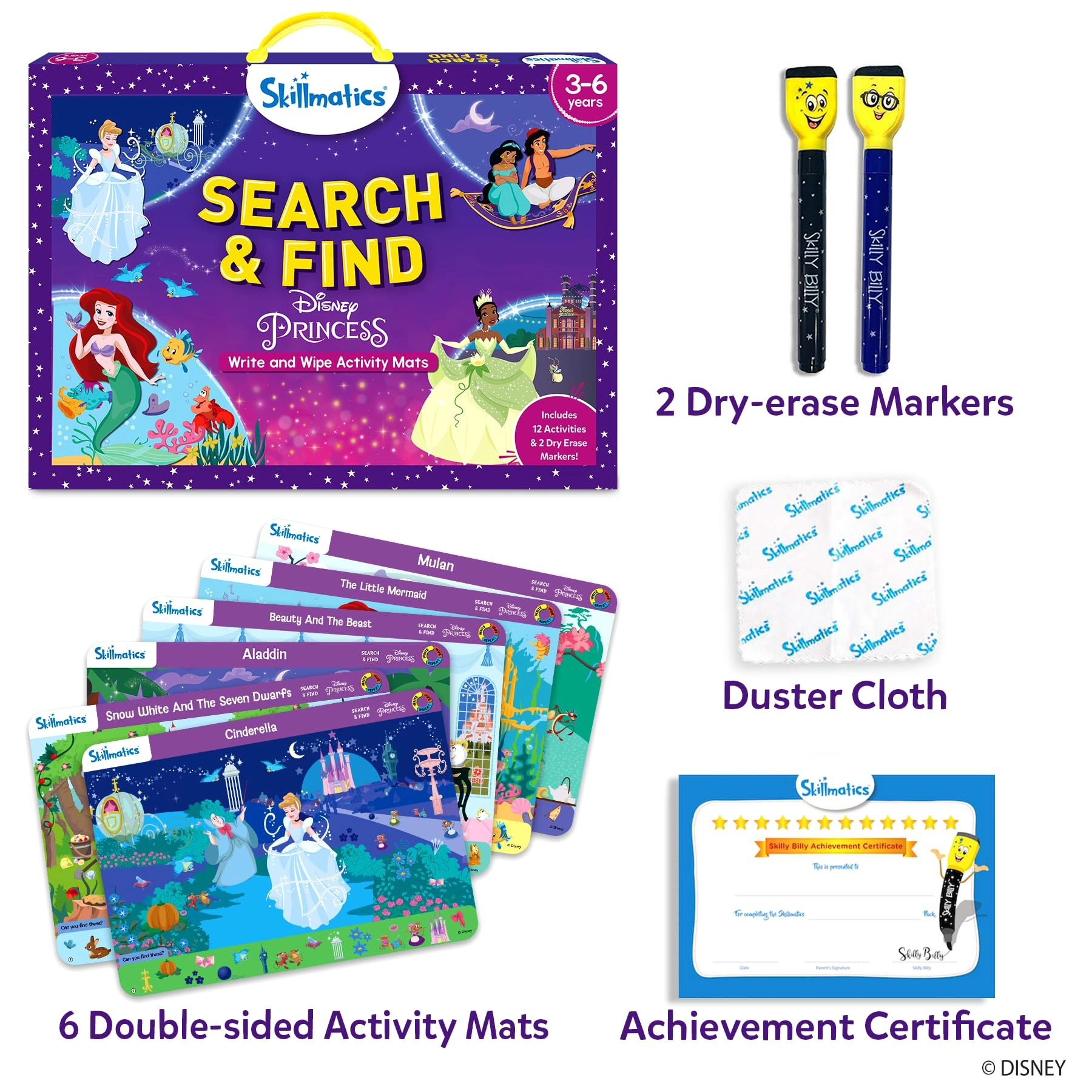 Search & Find Disney Princess - 3 to 6 6 pieces