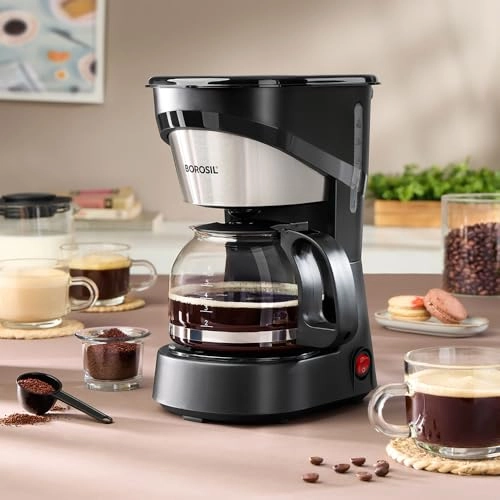 BOROSIL Brew Pro - Anti-Drip Auto Shutoff Keep Warm Plate