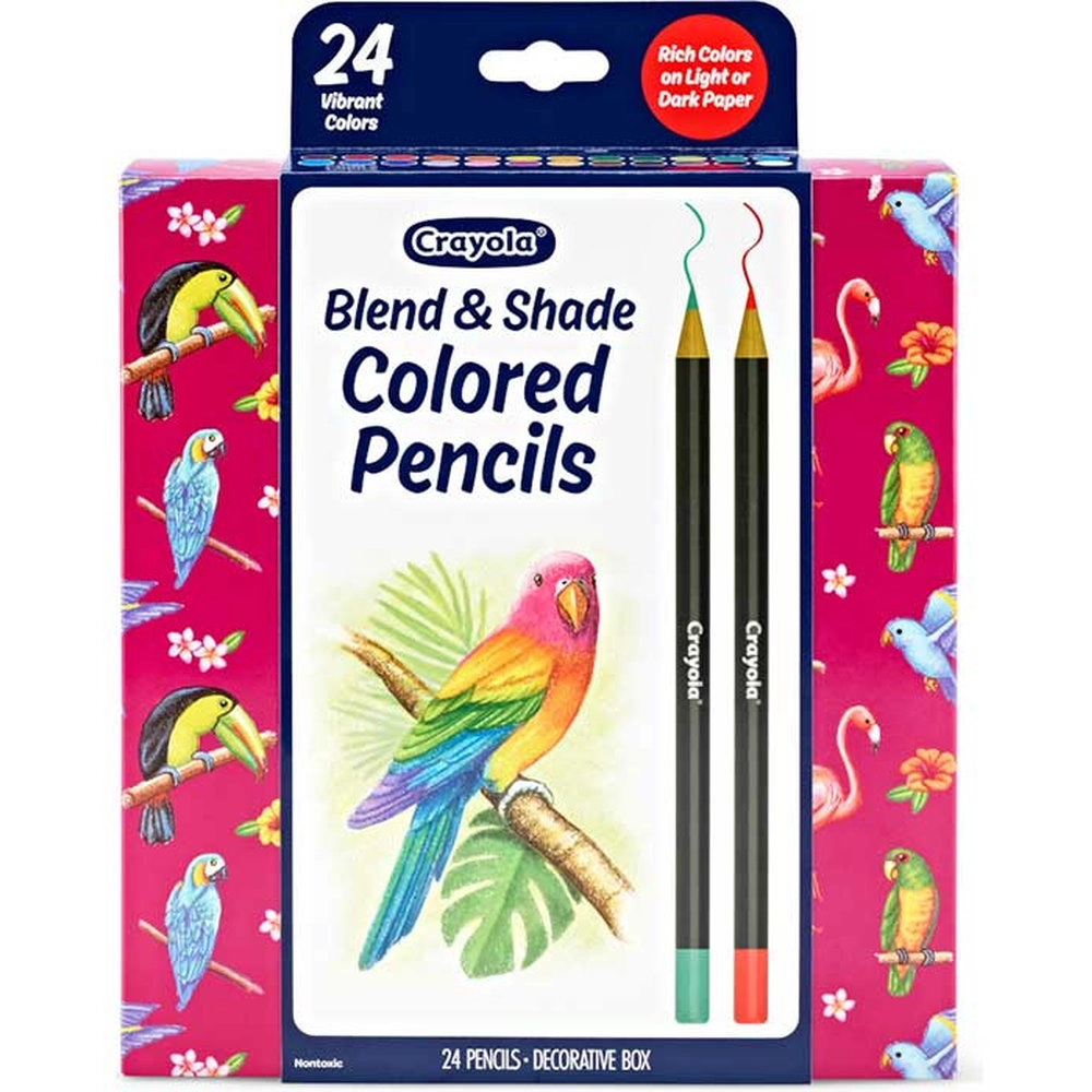Blend & Shade Colored Pencils - 24 Ct
