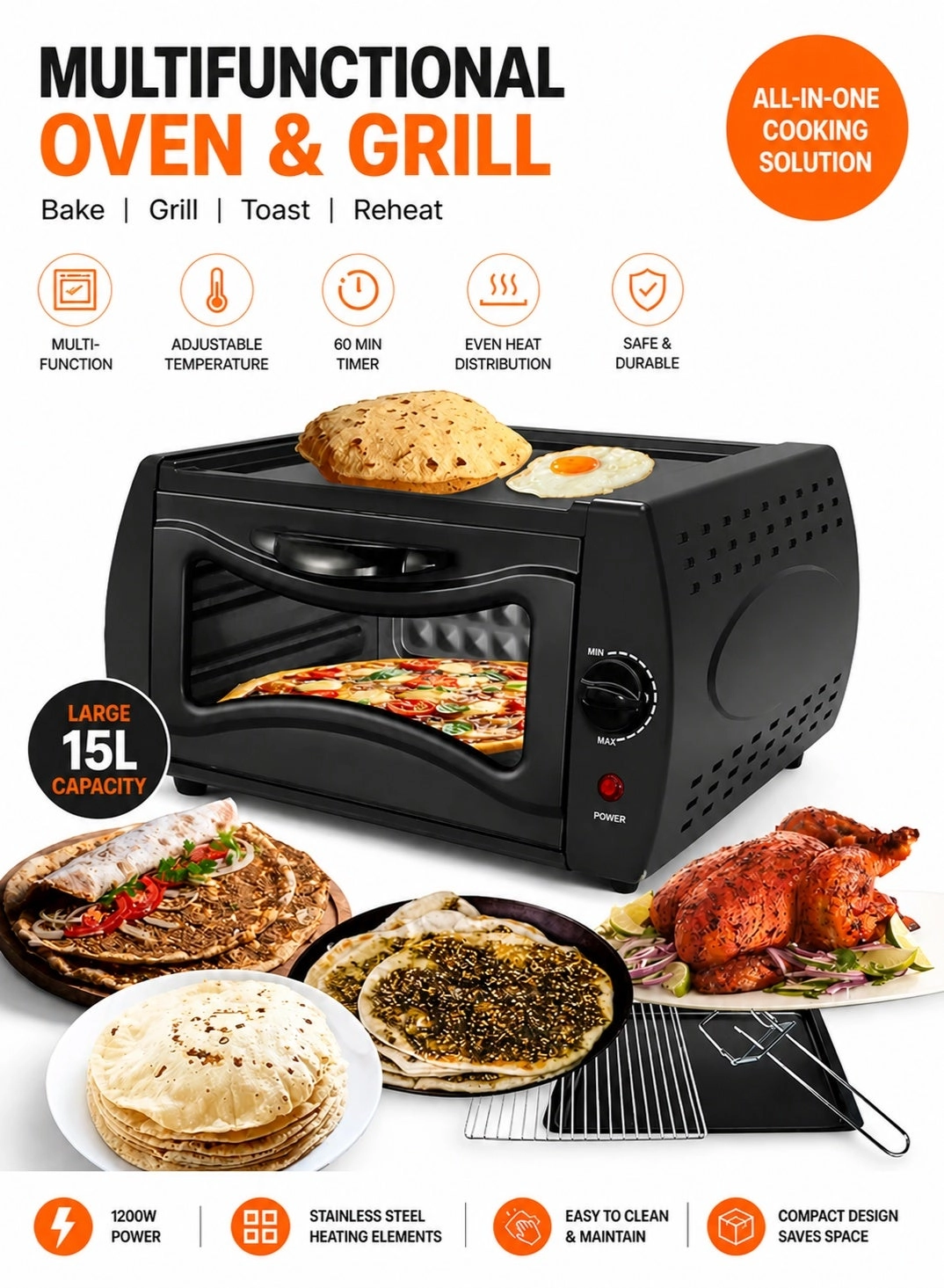 Tando Grill and Roast Oven - Electric