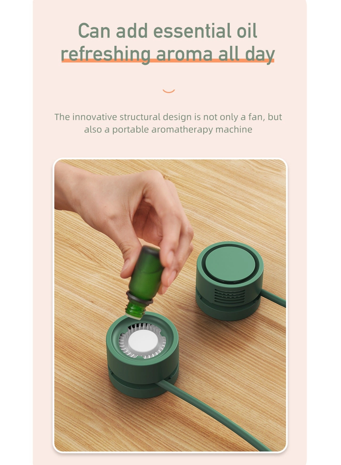 Personal Handheld Fan - Instant Cooling Rechargeable 3 Speed