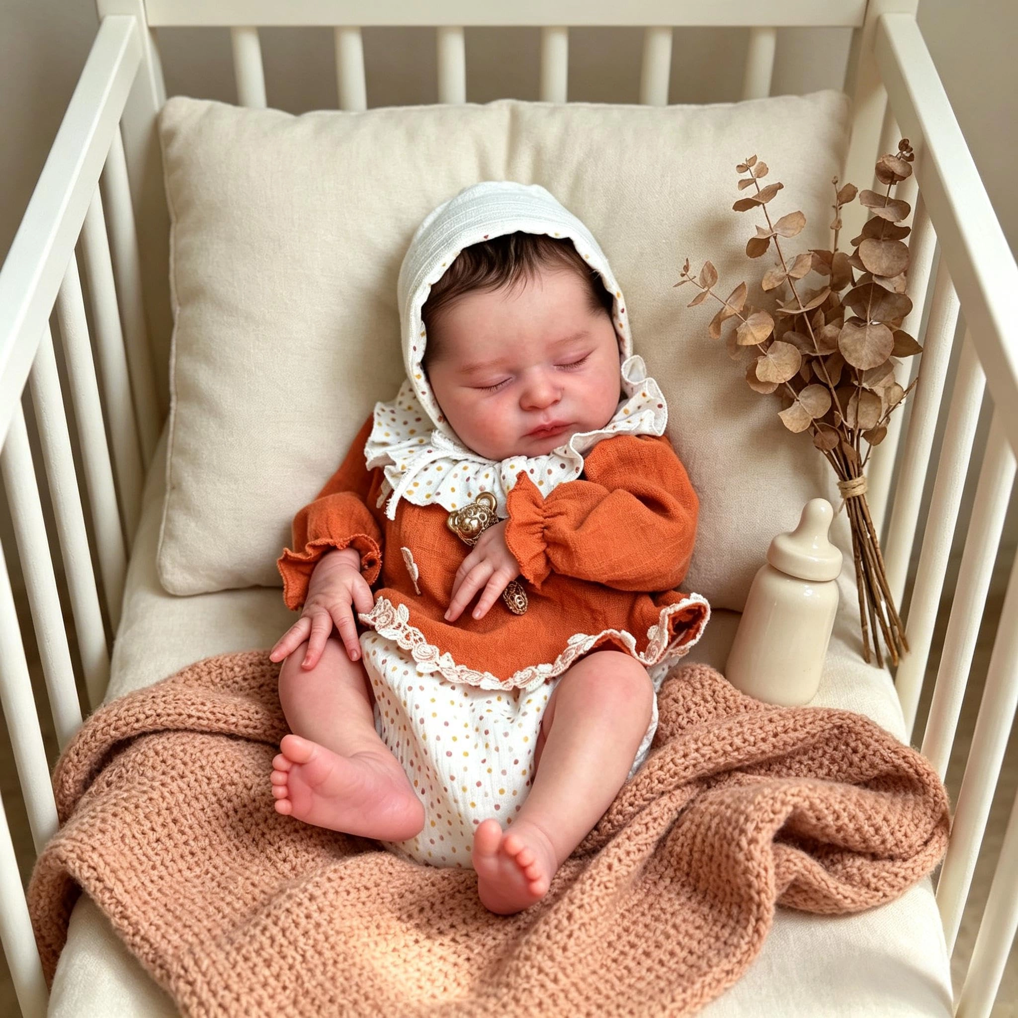 Laura Reborn Baby Doll - 20 inch Vinyl Dark Brown Ages 3+