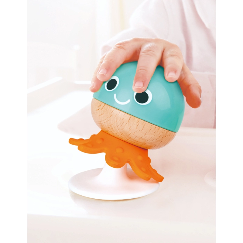 Multi Stage Sensory Rattles And Teether - Suitable for 0 to 12 months wooden 5 Pcs