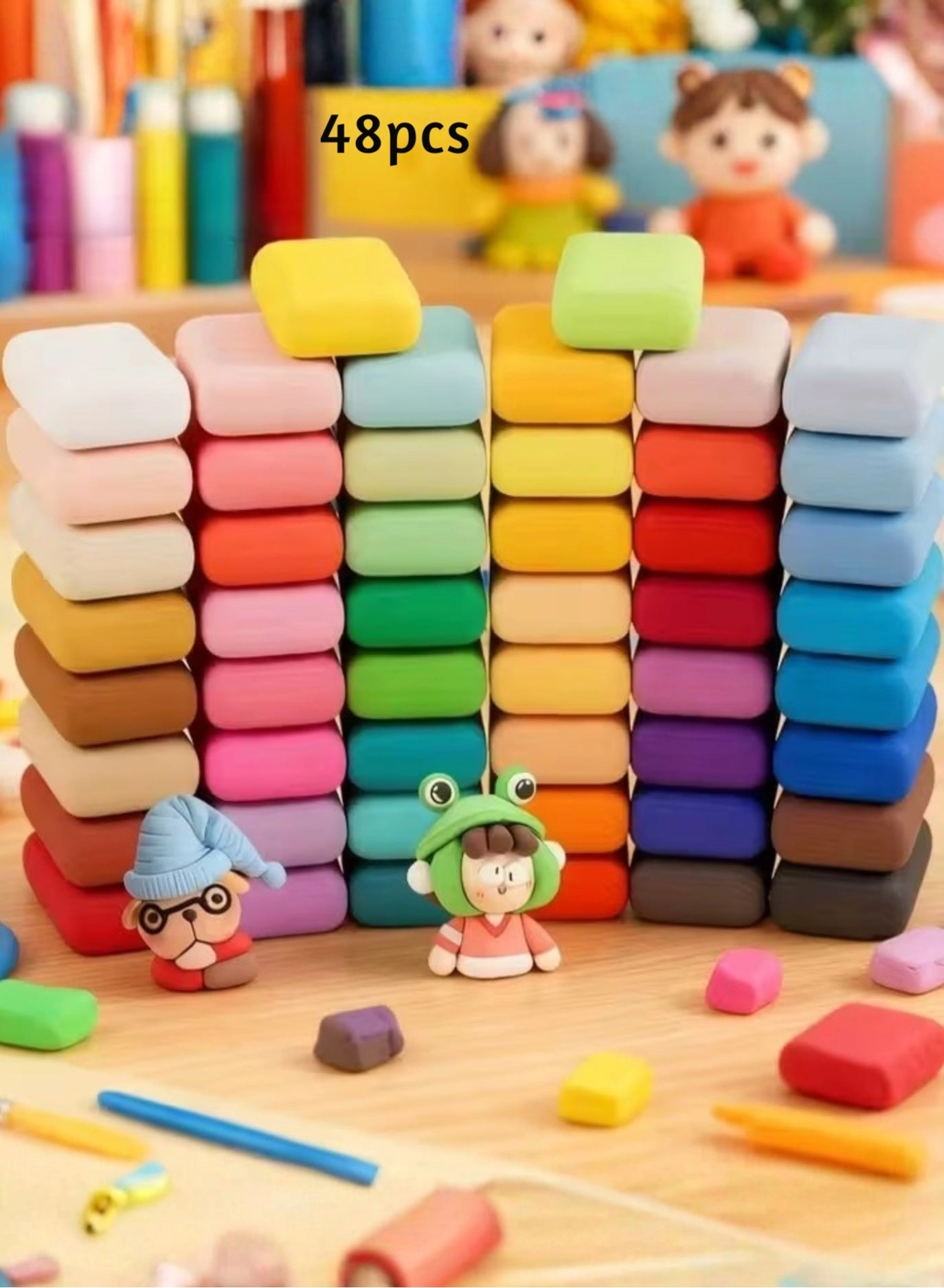 Air Dry Clay Craft Kit - 48 PC Soft Modeling Foam