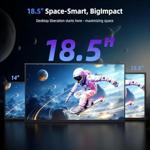 Portable Monitor - 1080P 18.5 Inch