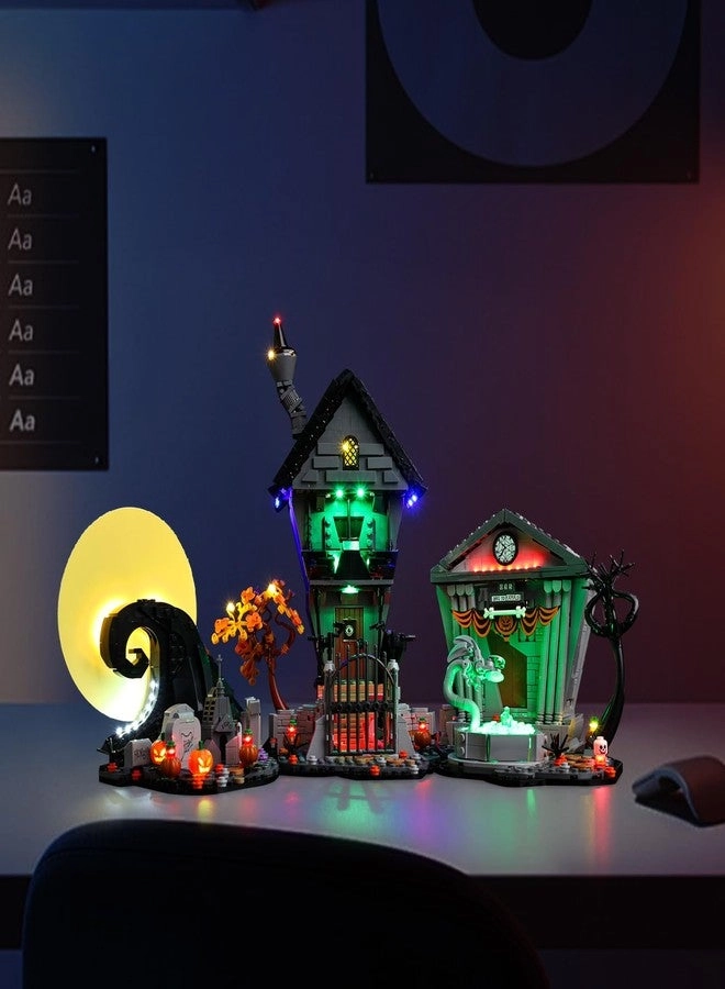 Tim Burton's The Nightmare Before Christmas LED Lighting Set (21351) - Continuous Light Kit Compatible with Lego Harry Potter