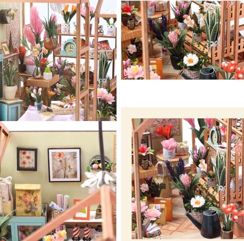 3D Wooden Puzzle Bookshelf Insert - Library of Books 1:24