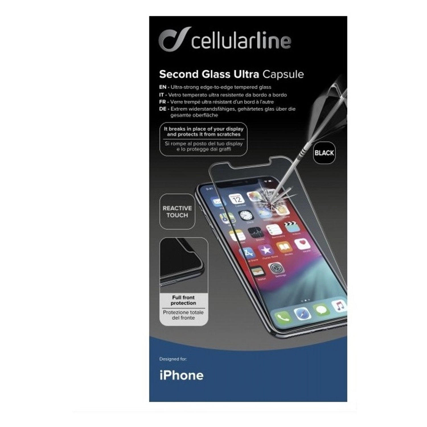 UltraProt Tempered Glass Screen Protector for iPhone XS Max