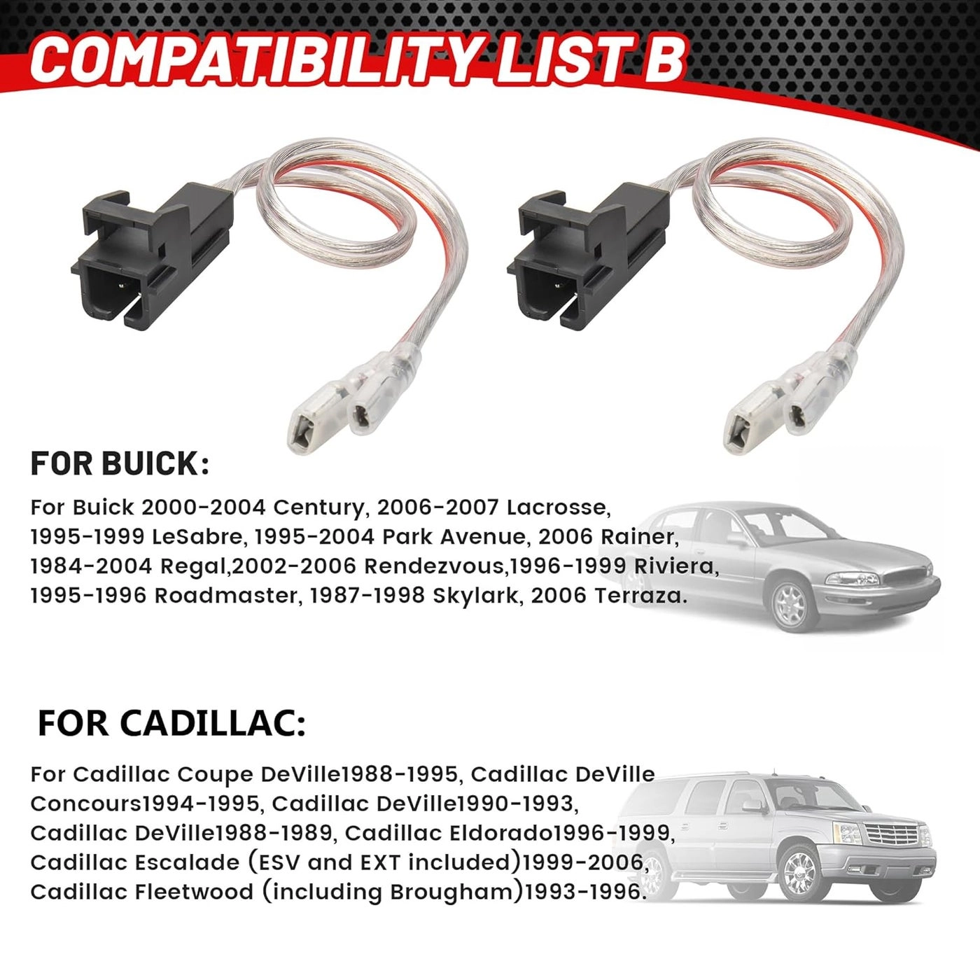 Door Speaker Wiring Harness - Chevy GMC Silverado Sierra 1995-2009 Buick Cadillac