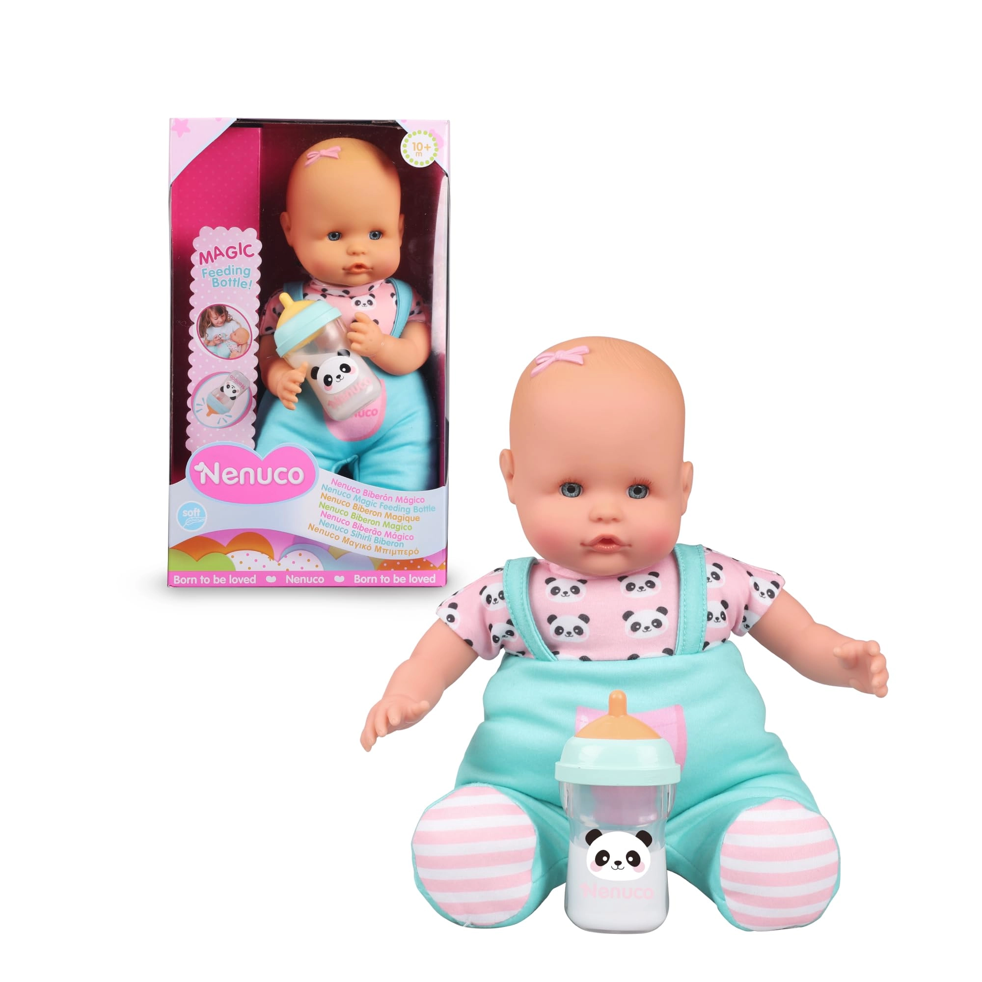 Famosa Magic Bottle Soft Baby Doll - Plastic Ages 10 Months+