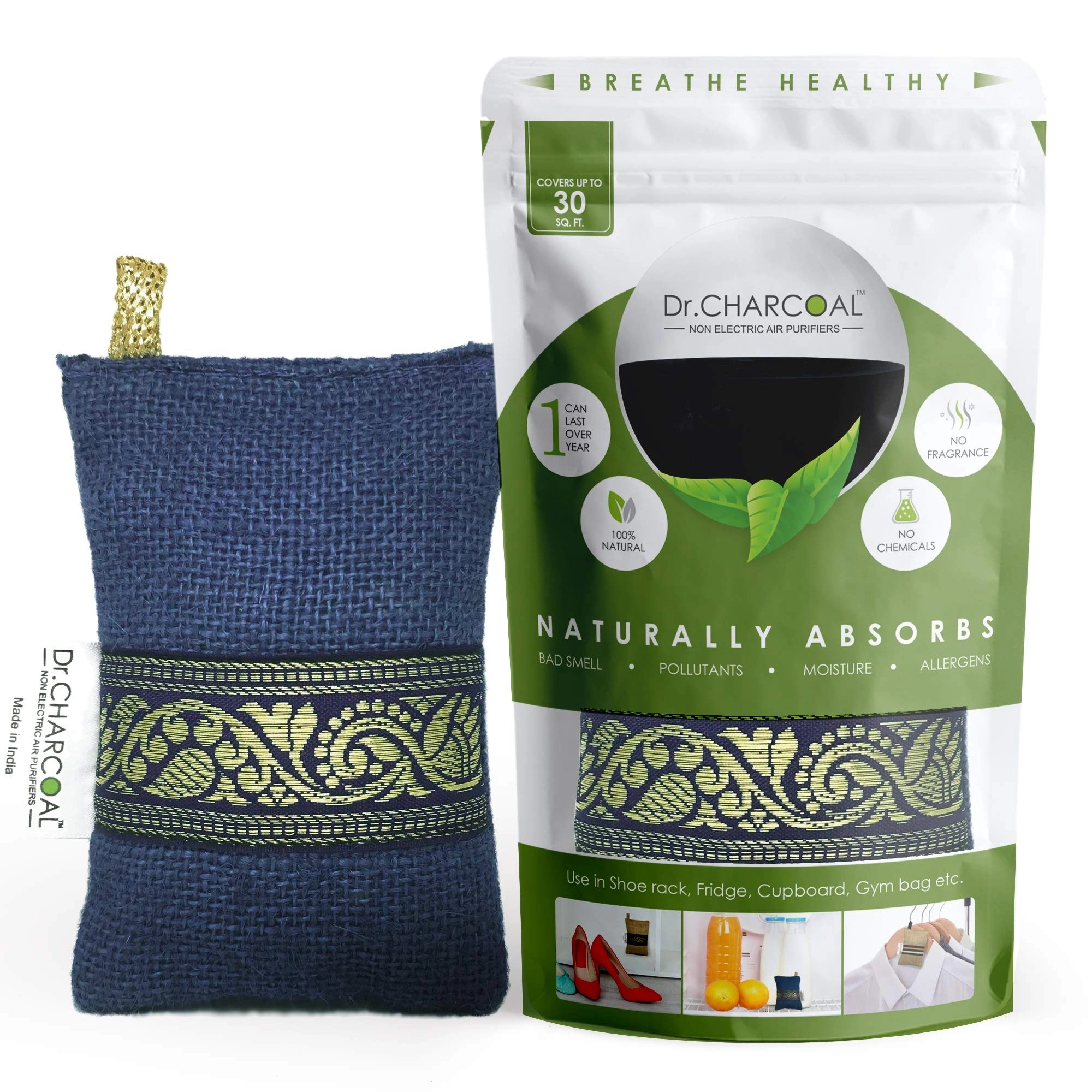 Aradhya Hospitality Private Limited Fridge Deodorizer - 75gm Activated Charcoal