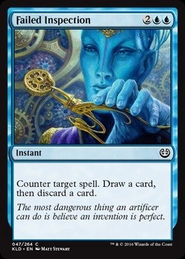 Wizards of the Coast Failed Inspection - 047/264 Kaladesh Blue