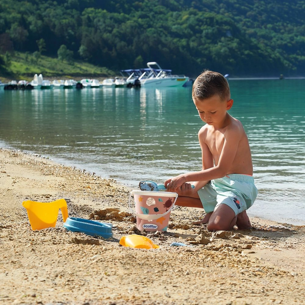 Glitter Beach Toy Bucket - 17 cm 2 Pcs Accessory Set