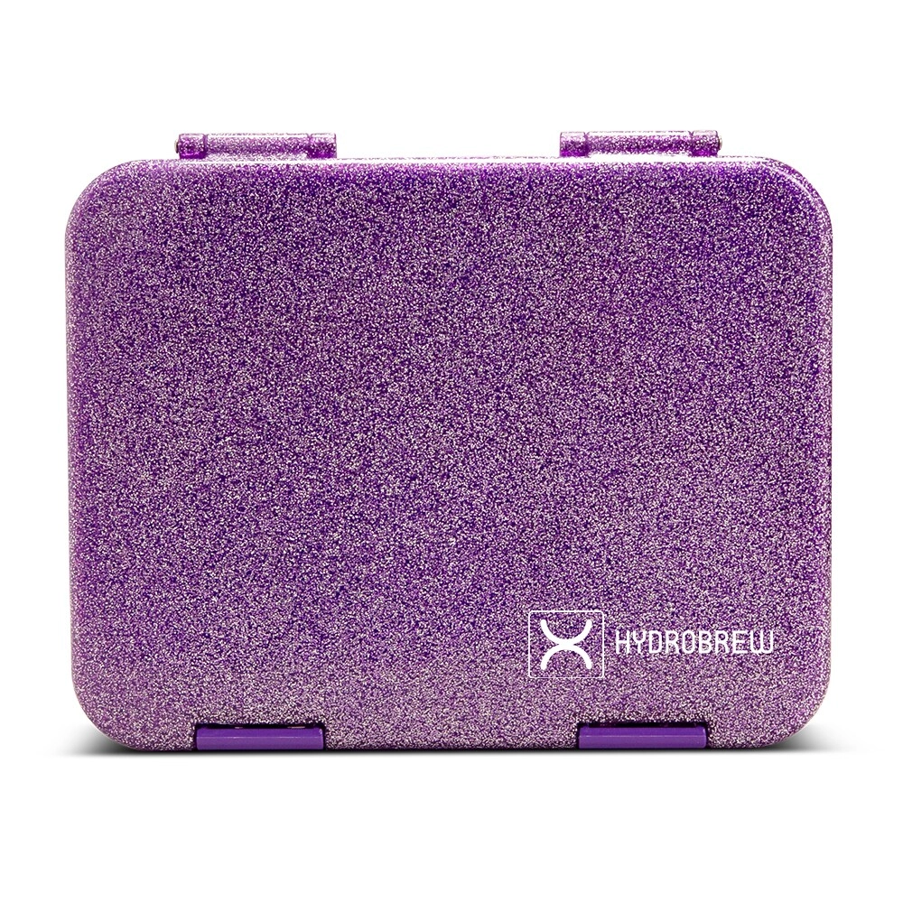 SAM BOX FZE 6 / 4 Compartment Bento Lunch Box - Tropical - Pink 350 ml