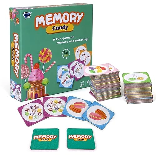 Adorable Candy Memory Match Game - 3+ 48 pieces
