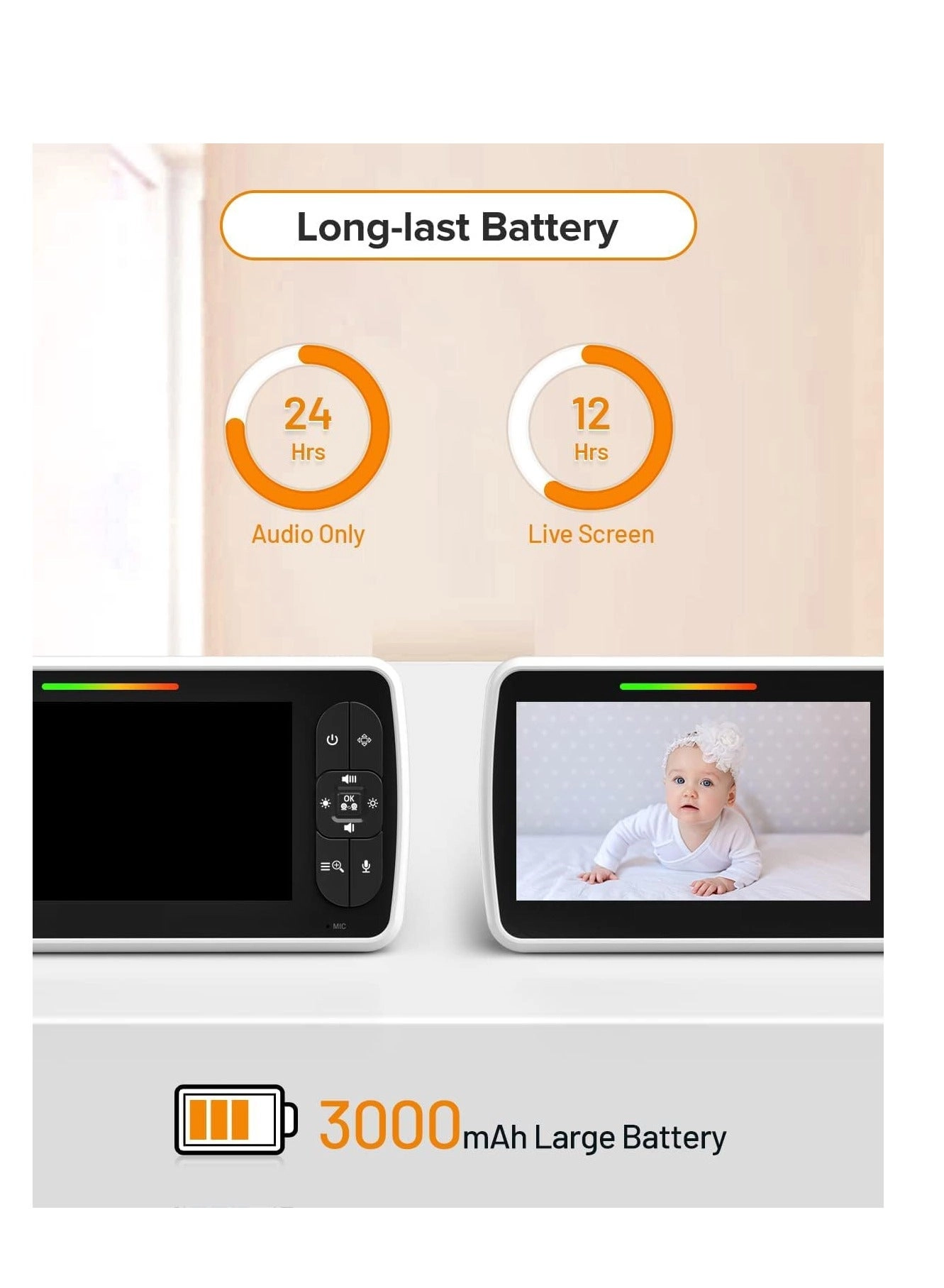 Baby Monitor - 5 inch