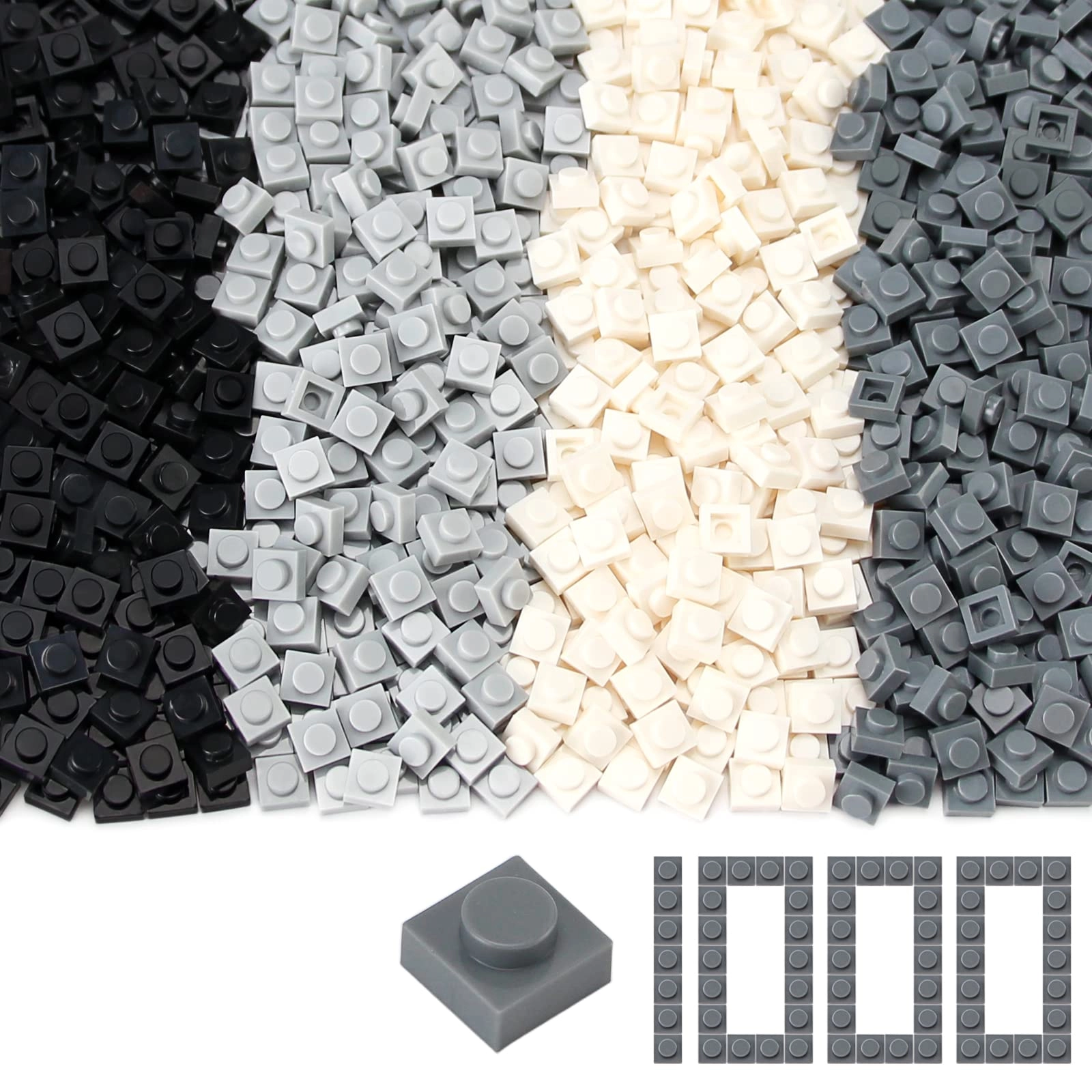 Round Plates 1X1 - 1000 pcs