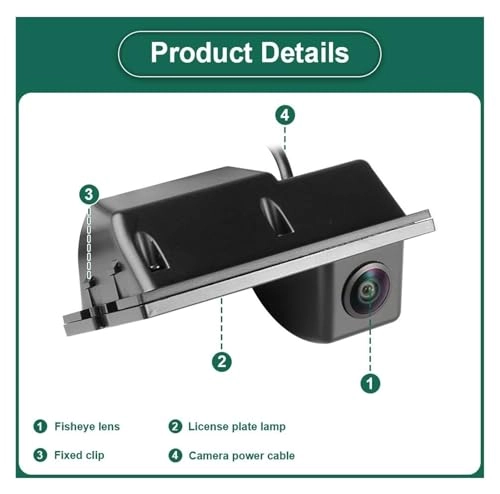 Reversing Camera - RCA interface PAL 512(H)X582(V); NTSC 512(H)X492(V)