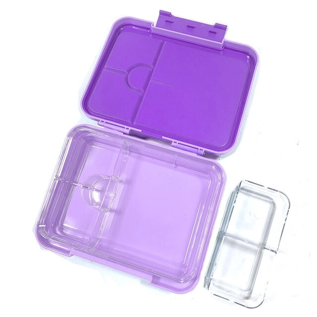 6 & 4 Convertible Bento Lunch Box - Butterfly Purple