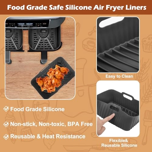 Silicone Air Fryer Liner - 2 Pack