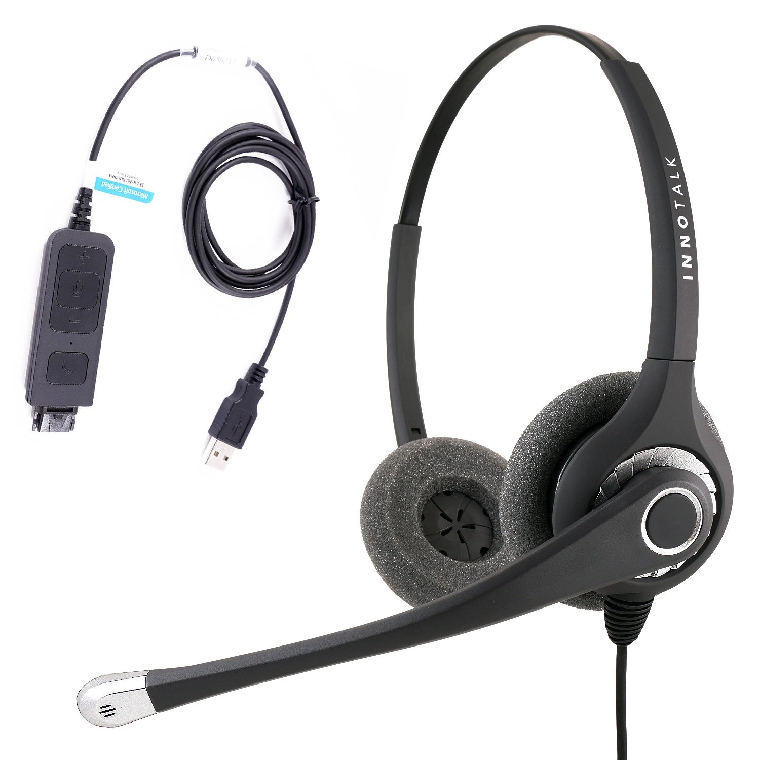HeadsetsBank Super Pro Binaural Wired Headset