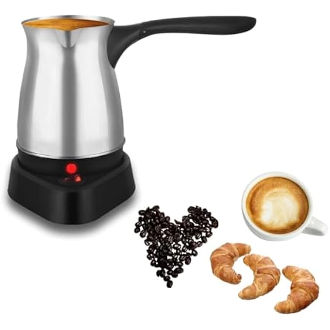 Turkish Coffee Maker - 600ml Stainless Steel Electric