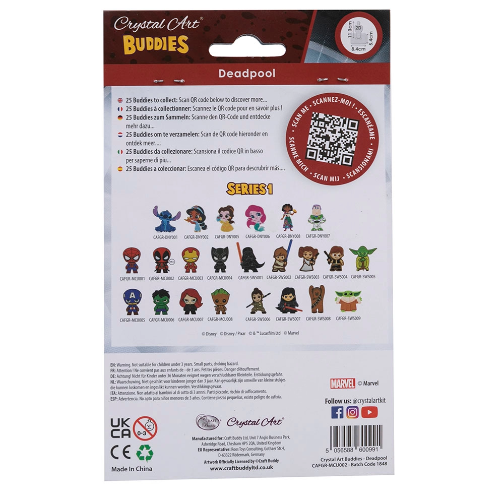 Crystal Art Buddy Deadpool - 6+ years