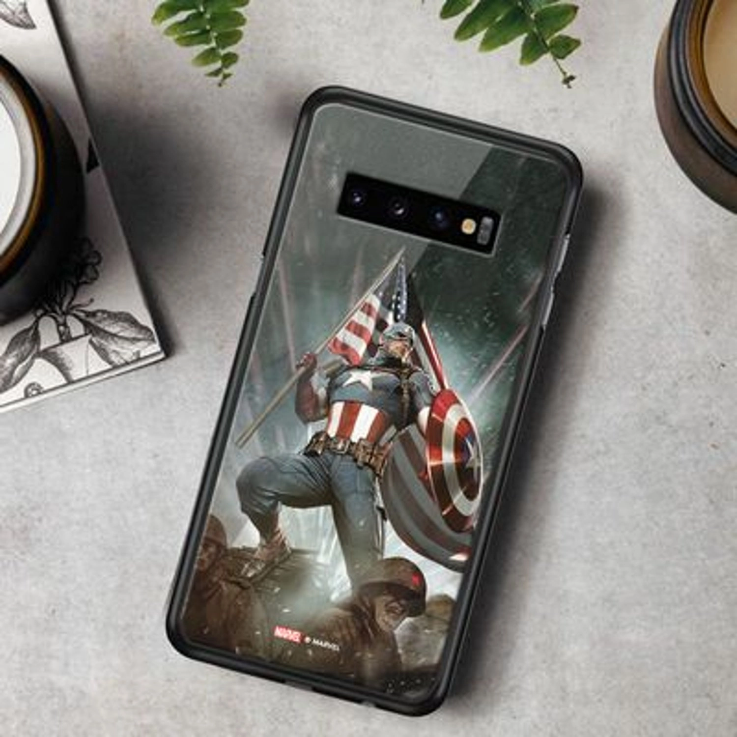 Falcon Captain America Back Case for Galaxy S10 Plus