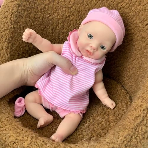 Reborn Baby Doll - 11 Inch Silicone Girl Ages 3+