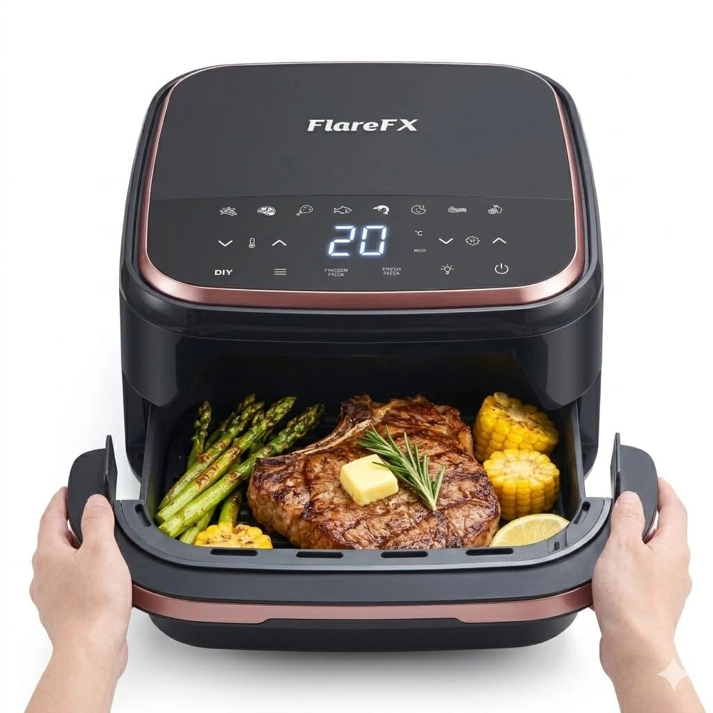 FLAREFX Air Fryer Dual Heating