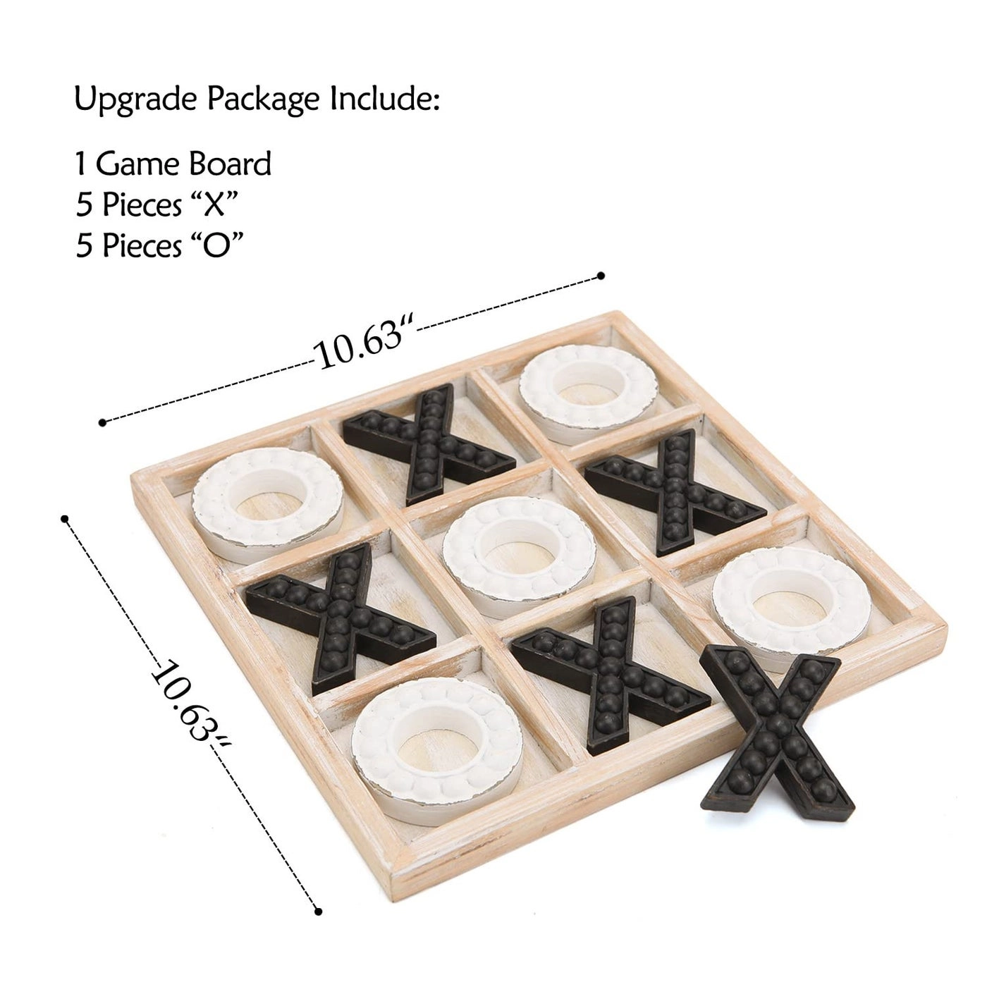 Tic Tac Toe - Cute Bear Decorative Wooden Travel