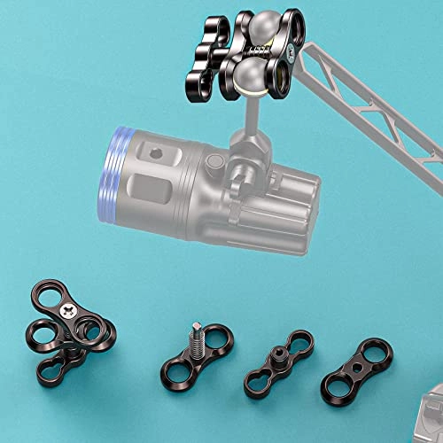 Ball Clamp Mount - 1" 2pcs Aluminum