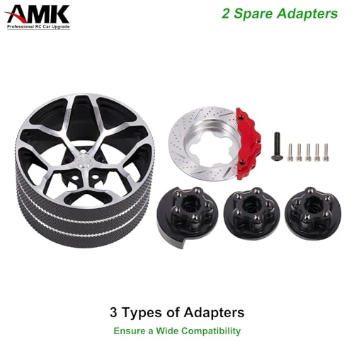 RC Hand Wheel - Aluminum 44.5mm Black