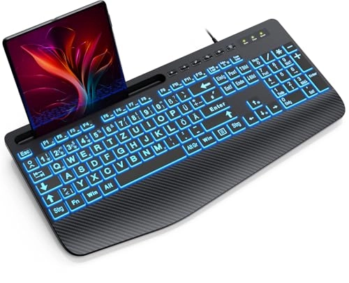 Large Print Backlit Keyboard - Standard Wired