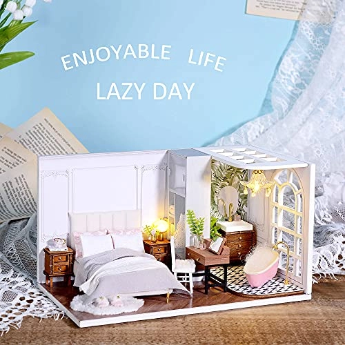 DIY Miniature Dollhouse Kit - Lazy Day 1:24