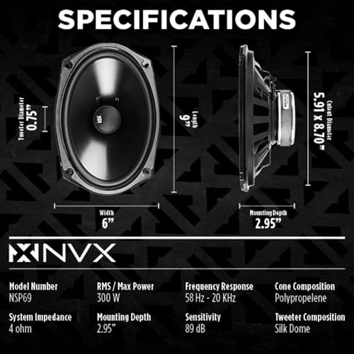 NSP69 - 6x9 2Way Coaxial