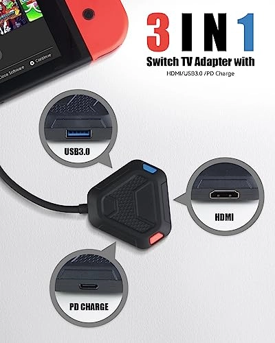 Switch Dock - Compatible with Switch Switch OLED Mobile Phone Steam Deck MacBook iPad Pro Samsung S22 S21