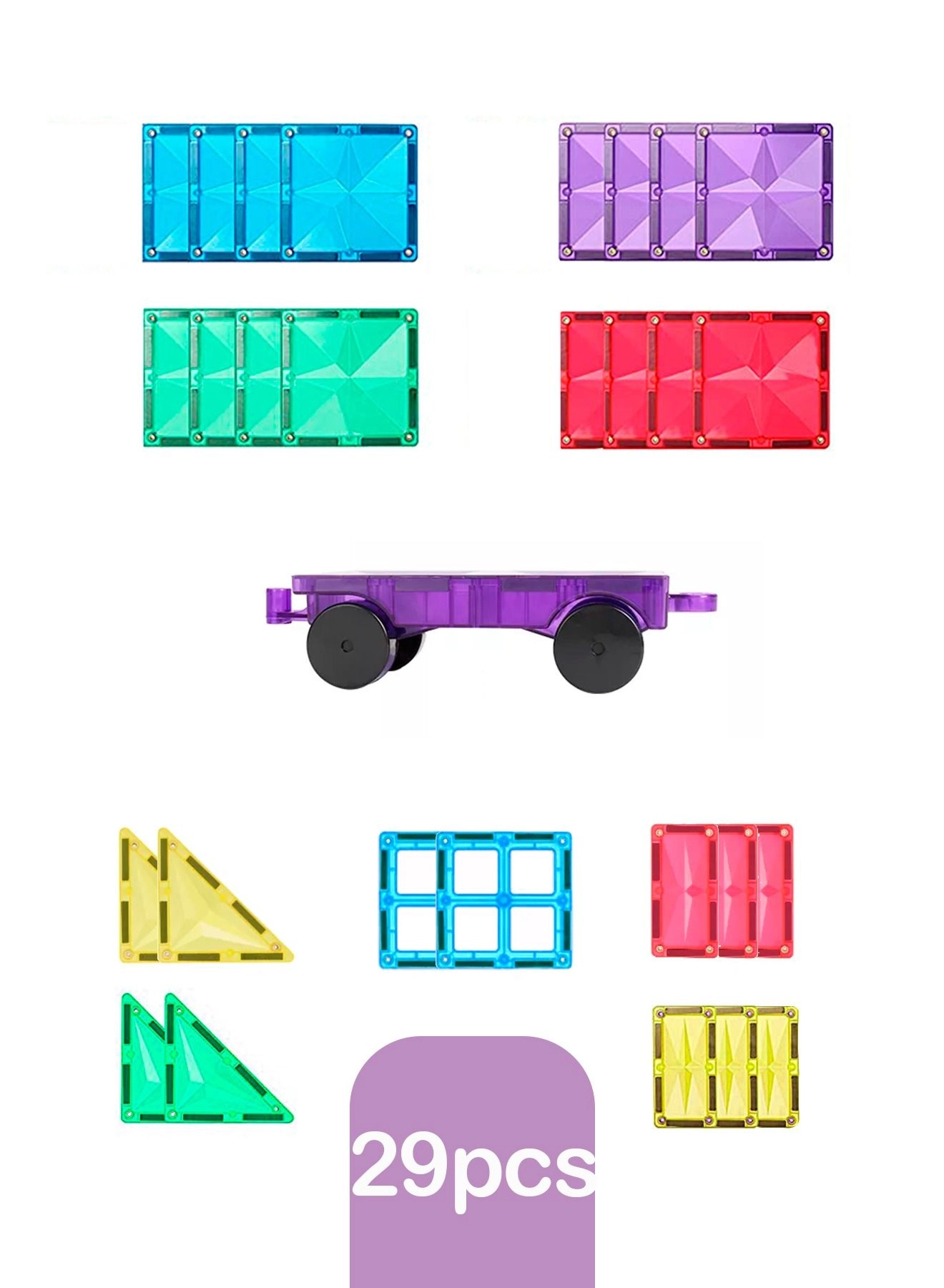 Magnetic Tiles - Construction 29pcs