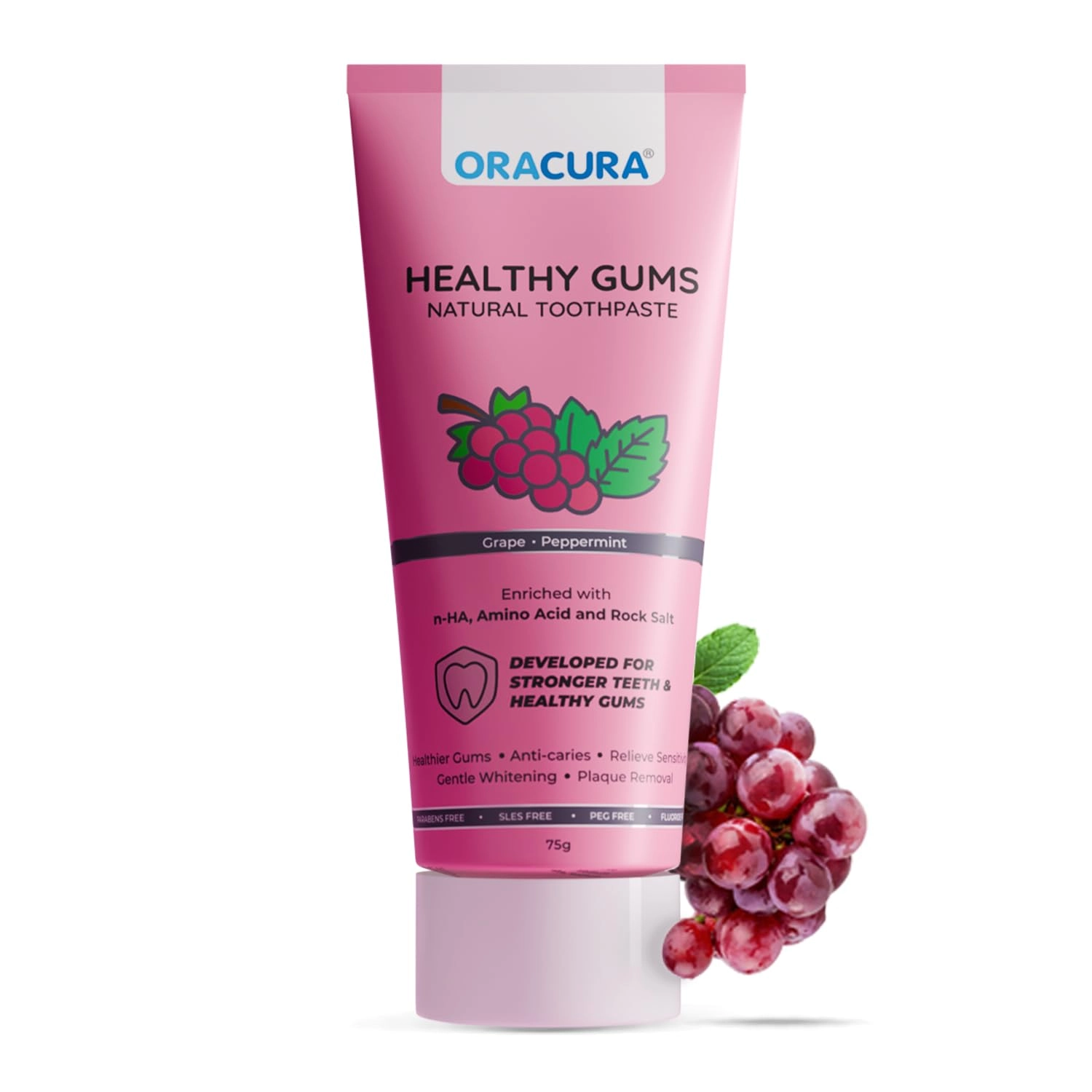 ORACURA Healthy Gums Grape Toothpaste Above 6 Years 75 g
