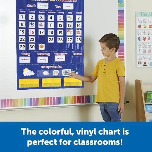 Calendar & Weather Pocket Chart - 3+ 136 pieces