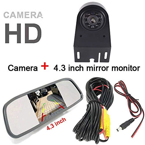 Brake Light Reversing Camera + Rear View Mirror Monitor - Night vision 628 x 586 pixels