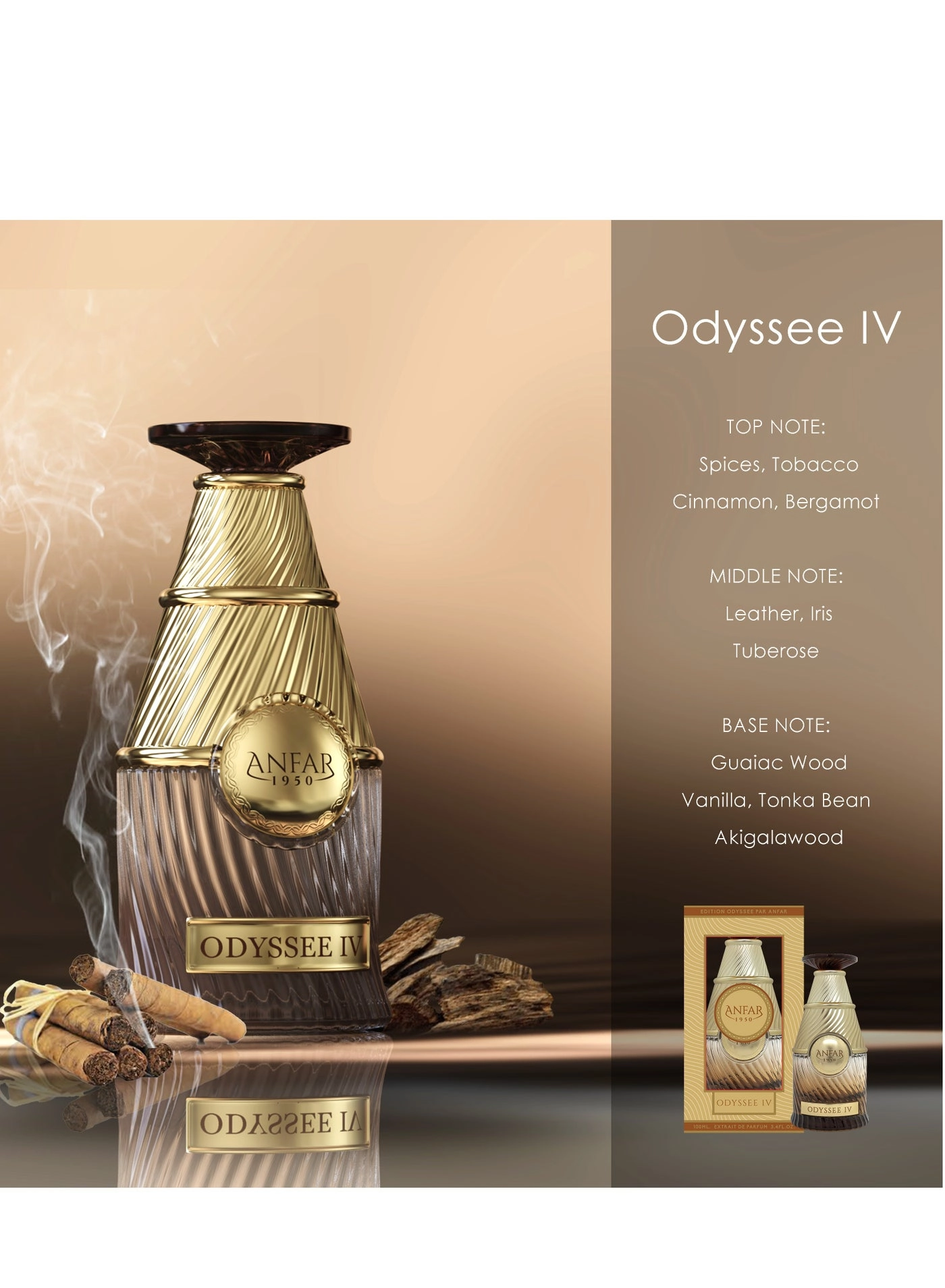 1950 ODYSSEE IV POUR HOMME Eau de Parfum 100 ml