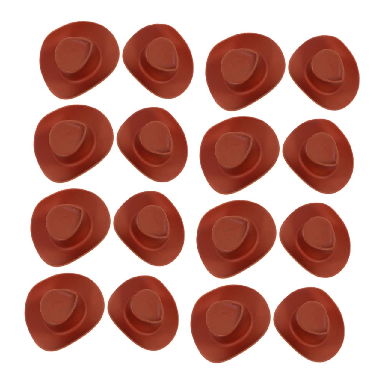 Mini Western Cowboy Hats - 60Pcs 5.50X4.40X2.00CM